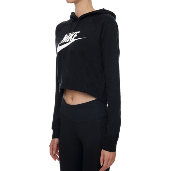 EUC Nike Sportswear Essential Cropped Sweatshirt Size Women's Medium - Picture 3 of 4